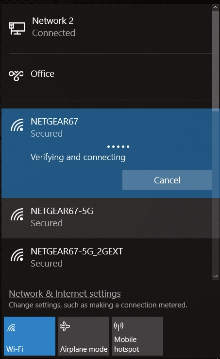 X-Series WIFI Network Connection