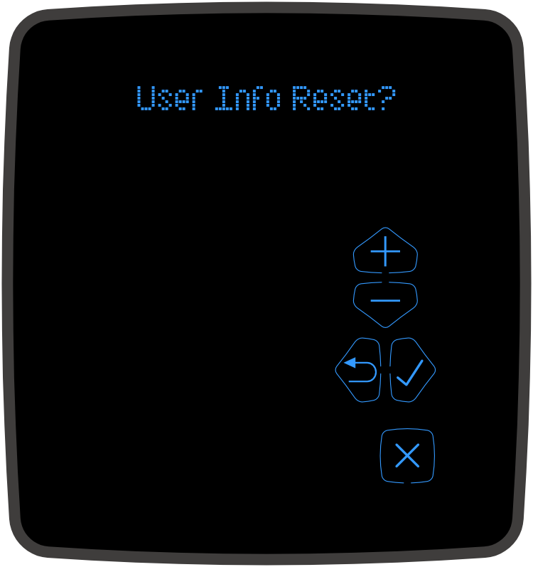 NetX User Info Reset
