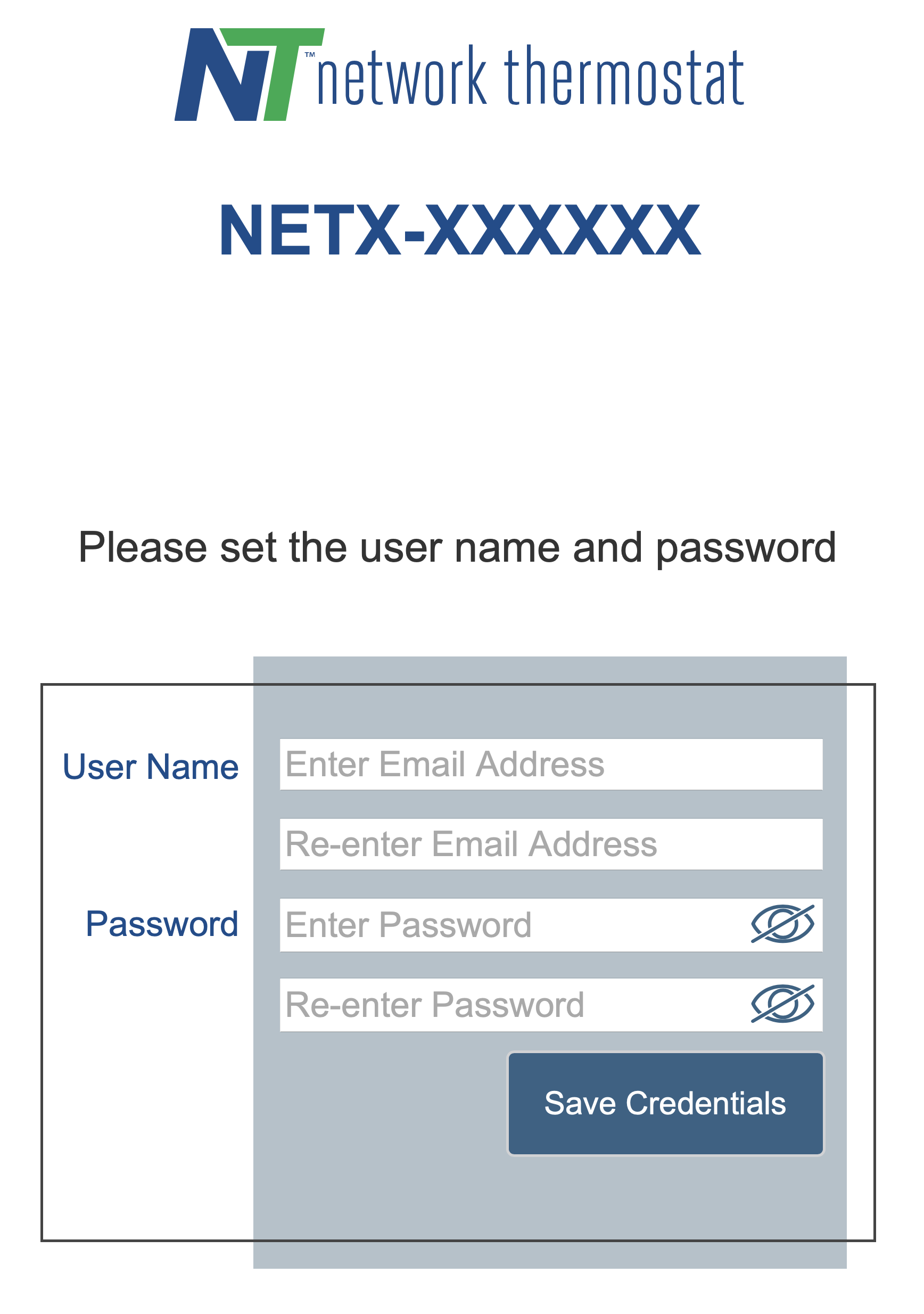 NetX IP Credentials